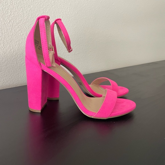 Women’s Pink Block Heel Sandals - Picture 2 of 4